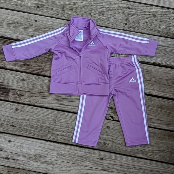 purple baby adidas tracksuit